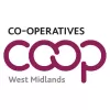 Co-ops West Midlands logo, purple symbol on white background